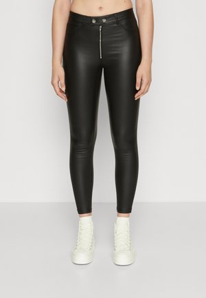 JDY JDYTHUNDER FRONT ZIP - Bukser - black