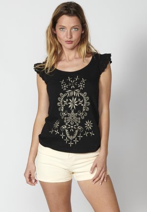 SHORT SLEEVE - Camiseta estampada - black