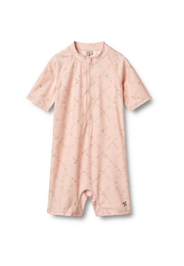 SONNENSCHUTZANZUG S/S CAS - Badeanzug - powder checked flowers