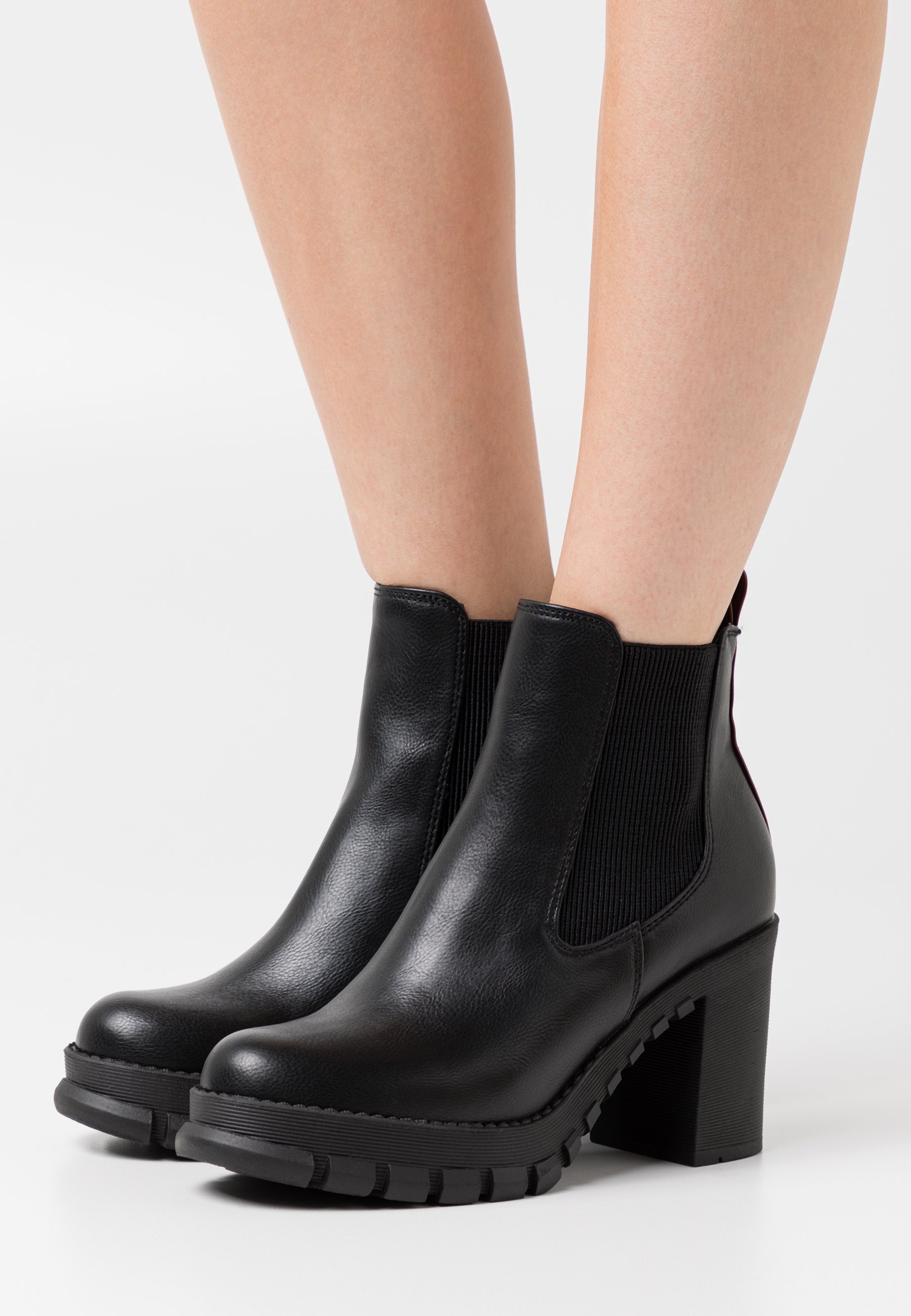 Buffalo MARLEE - Bottines à talons hauts - black/noir - ZALANDO.FR