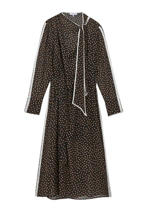 Reiss, REGULAR FIT - ARIA POLKA DOT TIE NECK MIDI DRESS . - Denné šaty - black brown