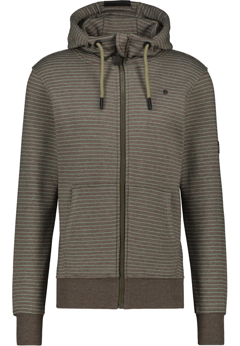 alife & kickin Sweater met rits graniet alife & kickin Sweater met rits graniet