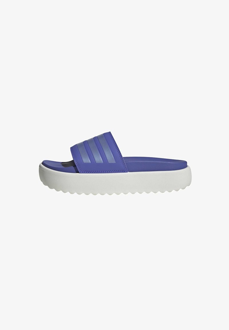 adidas Sportswear ADILETTE - Pool slides - semi blue blue spark met. core white