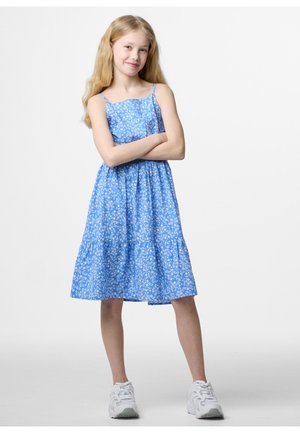 Seaside Day dress - blue flower