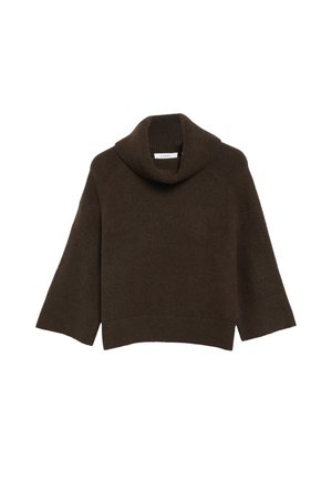 comma, STRICKJACKE - Maglione - dunkelbraun