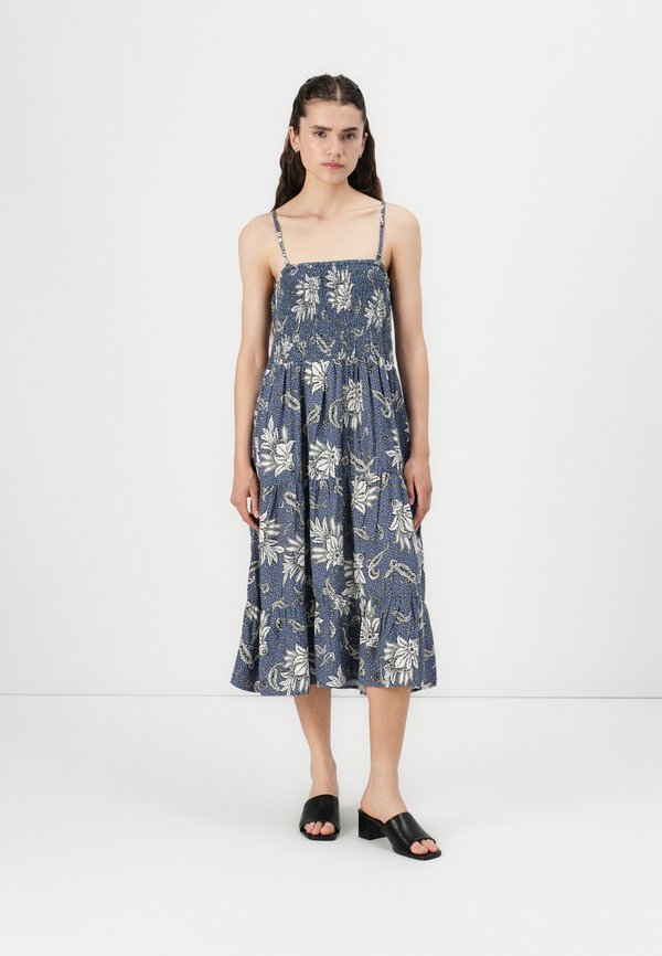 ONLZELINA LIFE SMOCK  DRESS SKIRT - Day dress - vintage indigo