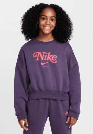 Nike Sportswear TREND CREW - Sweatshirt - dark raisin