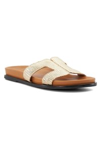 Dune London LOUPA - Muiltjes - gold rept print leather