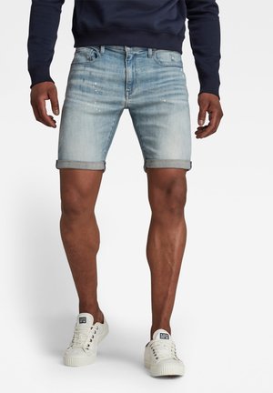 3301 SLIM SHORTS - Shorts di jeans - vintage nassau destroyed