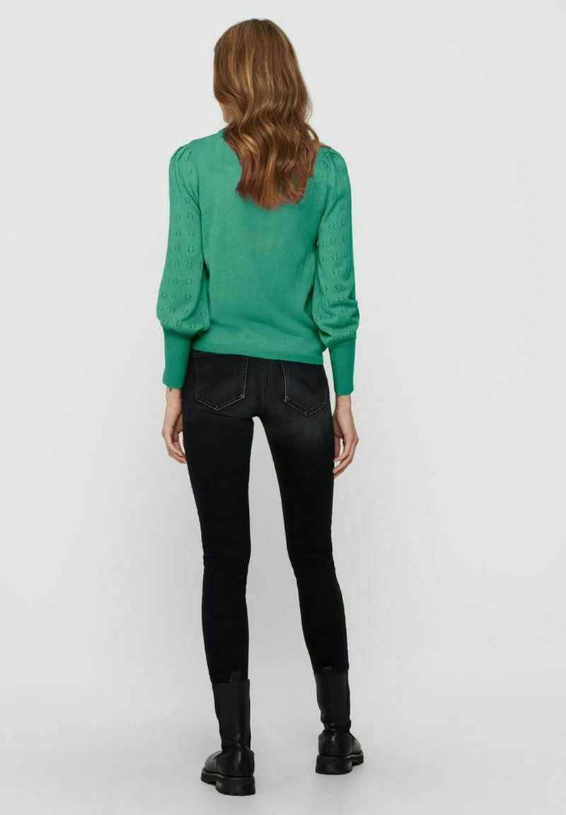 Damen Strickjacken | ONLY Strickpullover creme de menthe/hellblau-meliert - RM57122 Damen Strickjacken | ONLY Strickpullover creme de menthe/hellblau-meliert - RM57122
