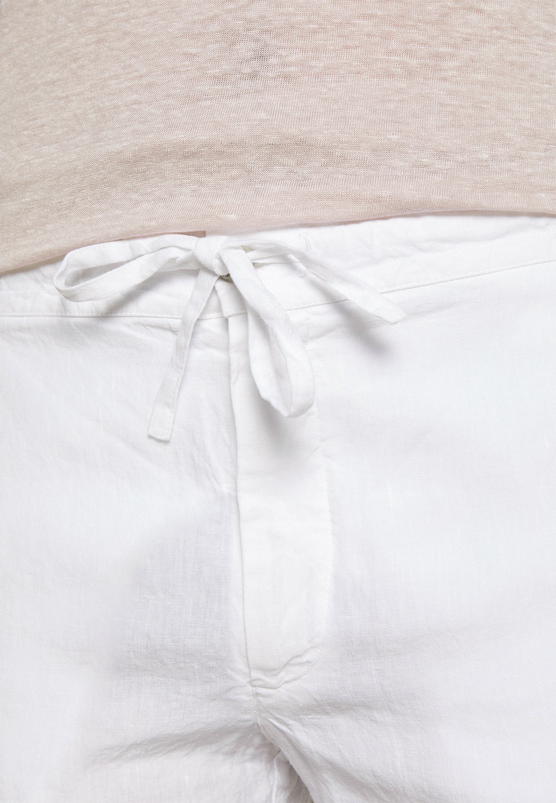 120% Lino TROUSERS - Pantaloni - white/bianco - Zalando.it