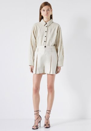 Ipekyol REGULAR FIT PLEATED - Shorts - stone