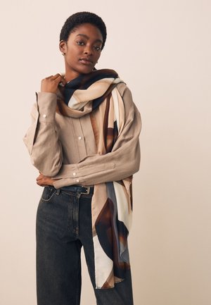 Next, LIGHTWEIGHT - Scarf - brown swirl