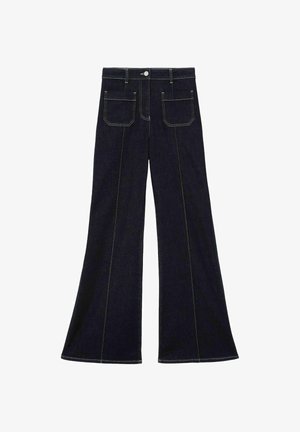 Reiss, REGULAR FIT - SAKURA PATCH-POCKET FLARED JEANS . - Flared Jeans - indigo blue