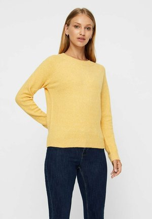 Vero Moda VMDOFFY LS O-NECK BLOUSE GA NOOS - Pullover - spicy mustard