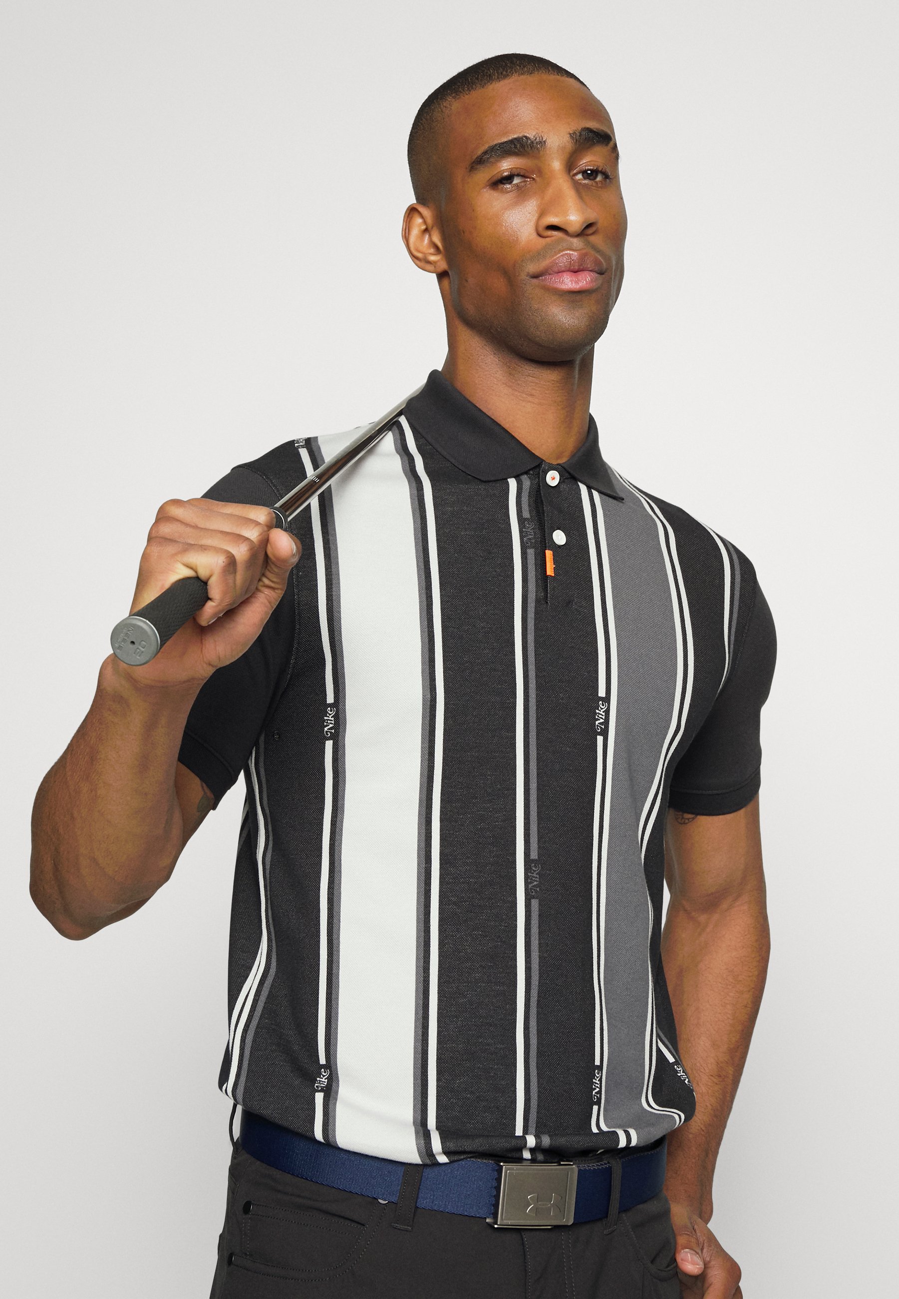 DRY FIT VERT SLIM - Polo shirt - black 