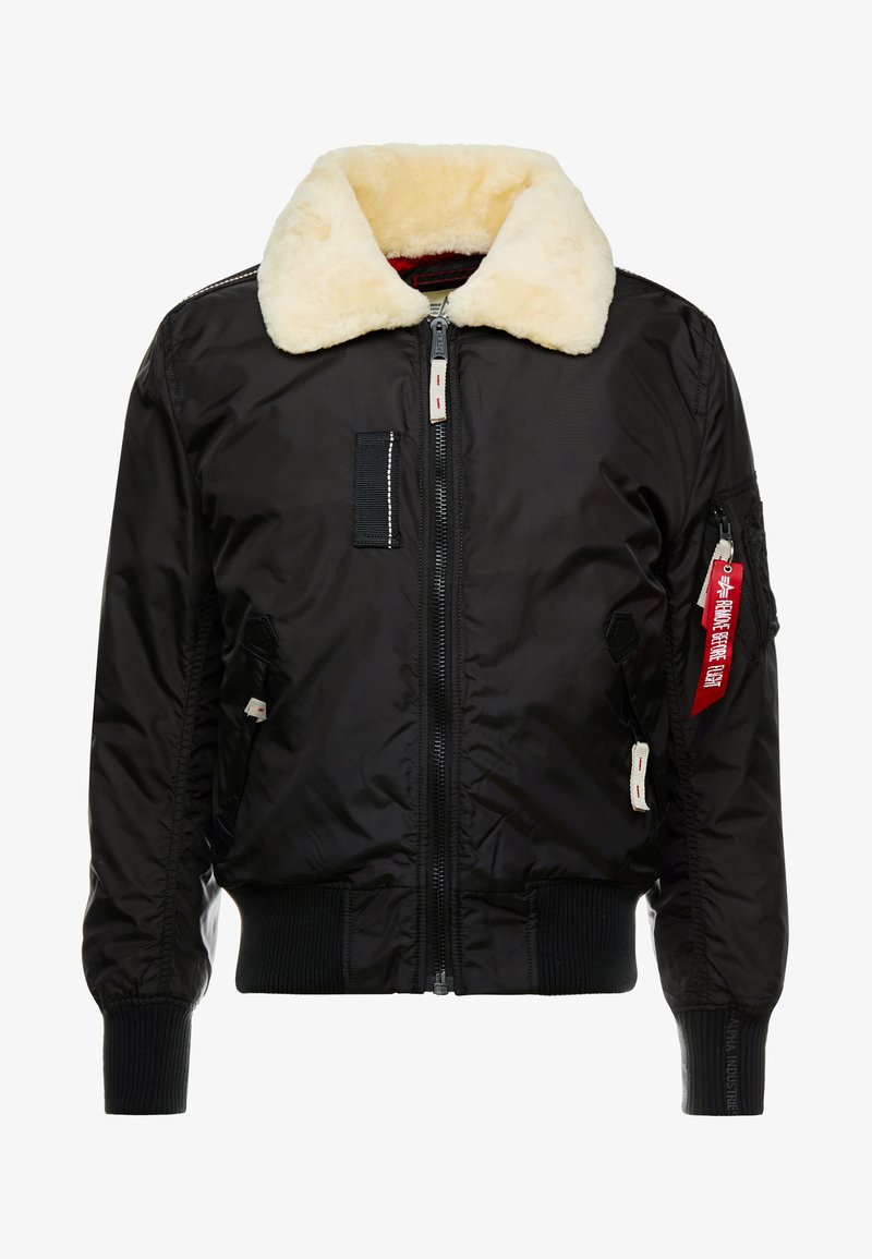 Alpha Industries Injector Iii Bomber Jacket Black Beige Black Zalando Co Uk