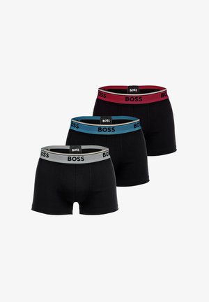 BOSS POWER 3 PACK - Boxer Briefs - schwarz rot blau grau