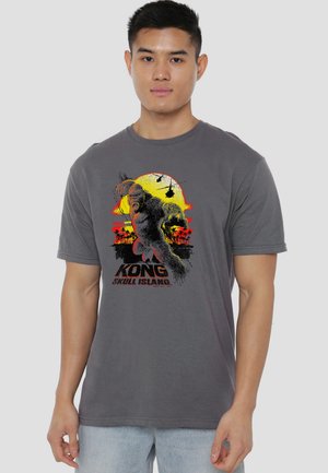 Cotton Soul, KONG SKULL ISLAND/KONG SUNSET - Print T-shirt - anthracite