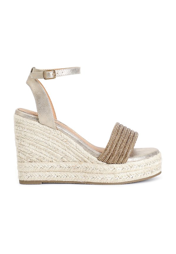 Plateausandalette - platinum