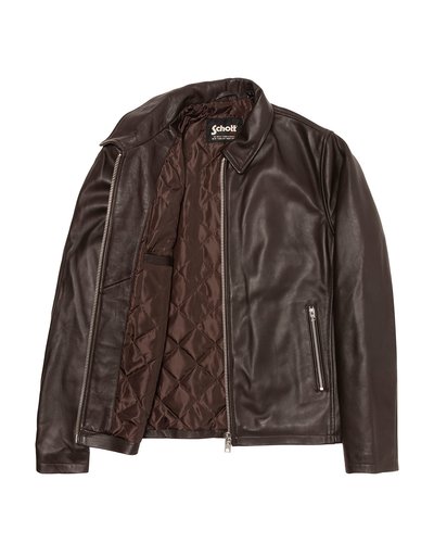 Schott NYC Lcflyvint leren herenjas, zwart., XL