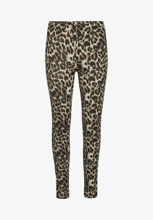 KAPAPPI  - Leggings - Trousers - brown leo print