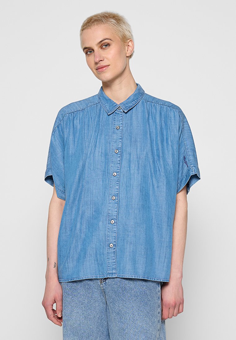 Pepe Jeans Overhemdblouse blauw Pepe Jeans Overhemdblouse blauw