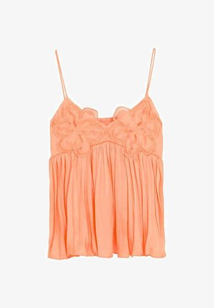 Scalpers, SCALPERS SLIP FLOWER TOP - Top - coral