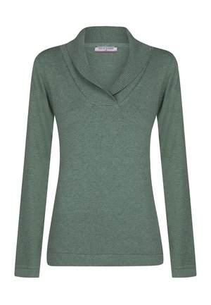 SHAWL COLLAR  - Pullover - green