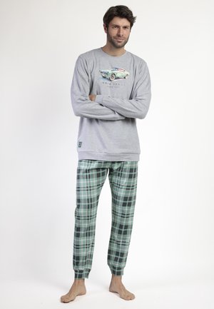 MANGA LARGA VINTAGE CAR SET - Conjunto de pijama - gris jaspe