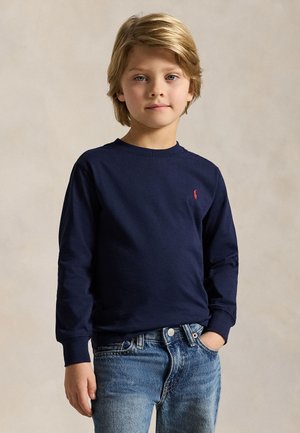Polo Ralph Lauren COTTON JERSEY LONG SLEEVE TEE 7-14Y - T-shirt à manches longues - cruise navy