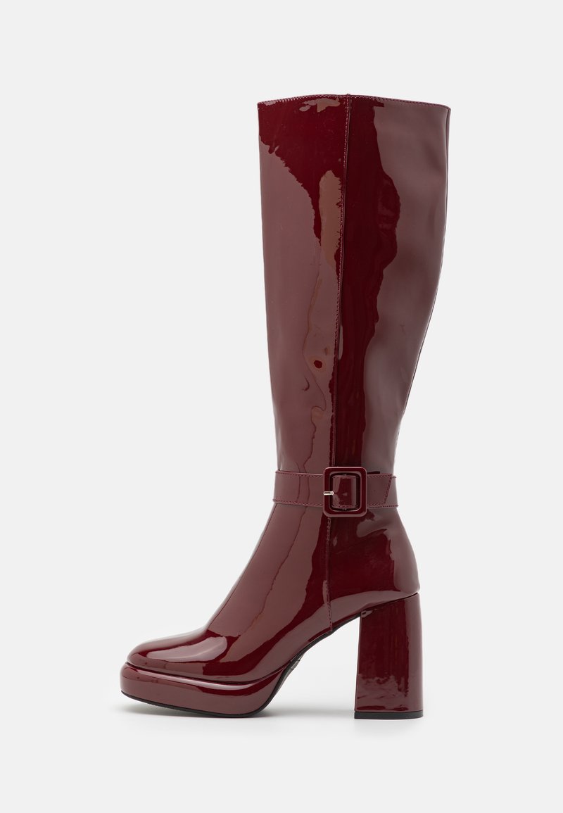 Even&Odd Wide Fit Stivali con i tacchi - red