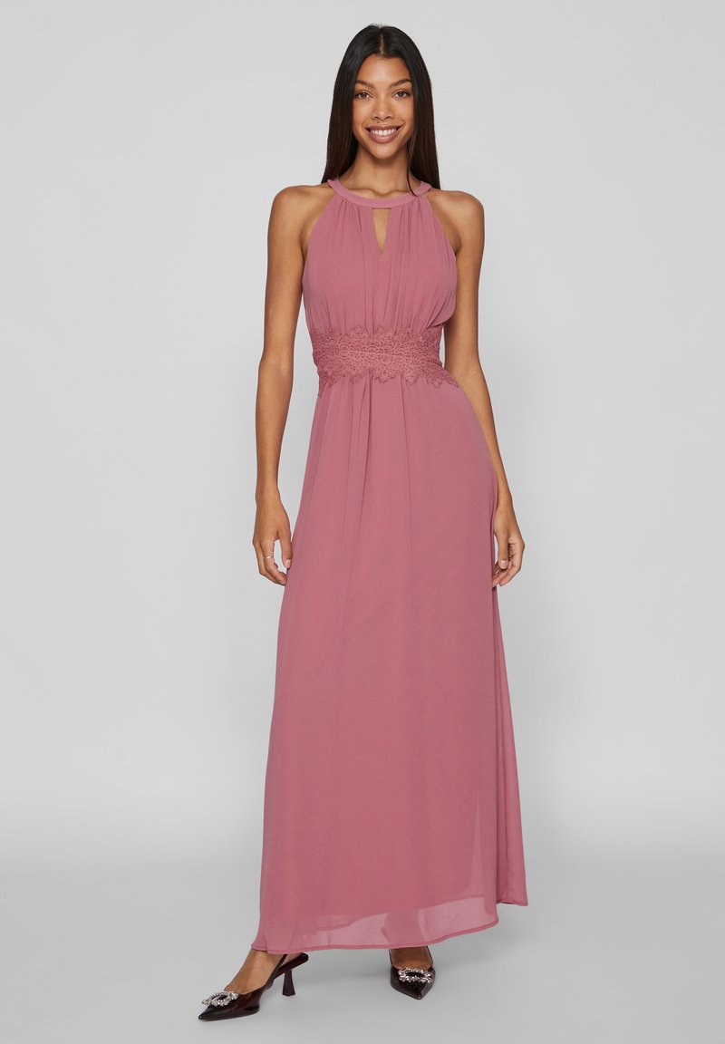 open lace back dress Rosalie Strapless Maxi Dress