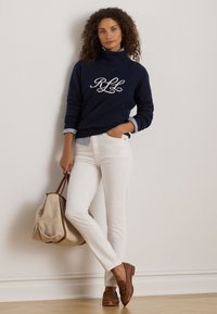 Lauren Ralph Lauren HIGH RISE SKINNY ANKLE JEAN - Aptempti džinsai - white