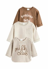 Next - 3 PACK - Majica z dolgimi rokavi - neutral milk club Miniaturna slika 1