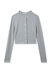 Terranova CROP COSTINA - Cardigan - grigio melange