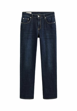GANT, GANT STRAIGHT LEG STRETCH JEANS - Jean droit - dark blue worn in