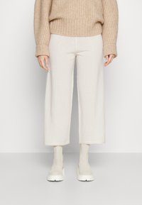 pure cashmere LOOSE FIT PANTS - Calças - vintage white