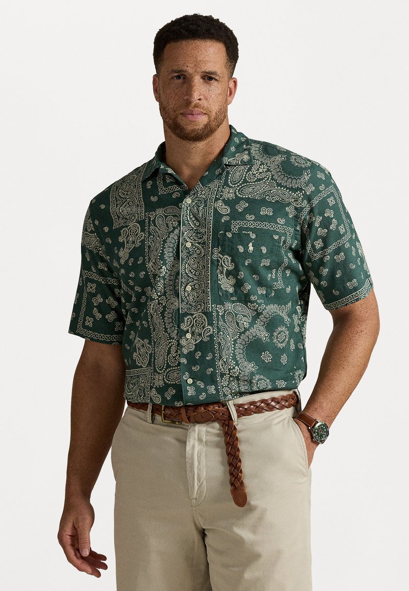 Polo Ralph Lauren Big & Tall - BANDANNA-PRINT CAMP SHIRT - Button down-skjorte - green, Forstørre