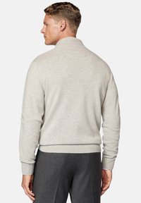 Boggi Milano FULL-ZIP - Kardigán - sand