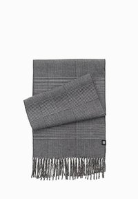 Ombre CHECKED WITH TASSELS - Sjal / Tørklæder - black and white