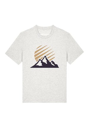 watapparel, MOUNTAIN AND SUN - Print T-shirt - cool heather grey
