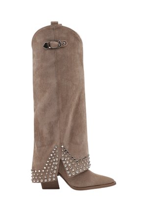 Bottes de cowboy / motard - taupe