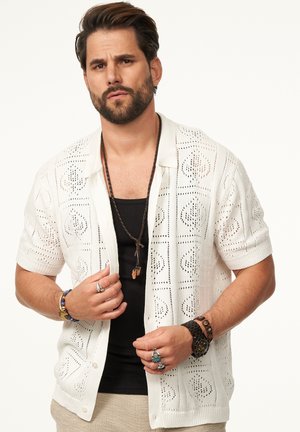 Strickjacke - ecru