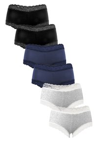 Unausgewählt, schwarz/blau/grau melange