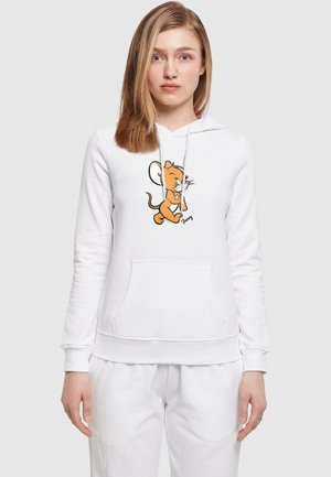 TOM & JERRY - ANGRY MOUSE - Felpa con cappuccio - white