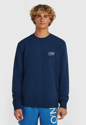 Granatowa bluza crewneck wykonana z bawełny, z prążkowanymi mankietami i dołem, z małym logo O'Neill na piersi.