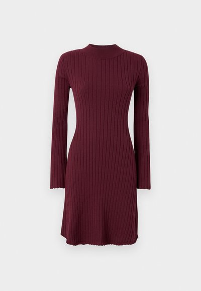 JDYERIKA O NECK SKATER DRESS - Robe de jour - windsor wine