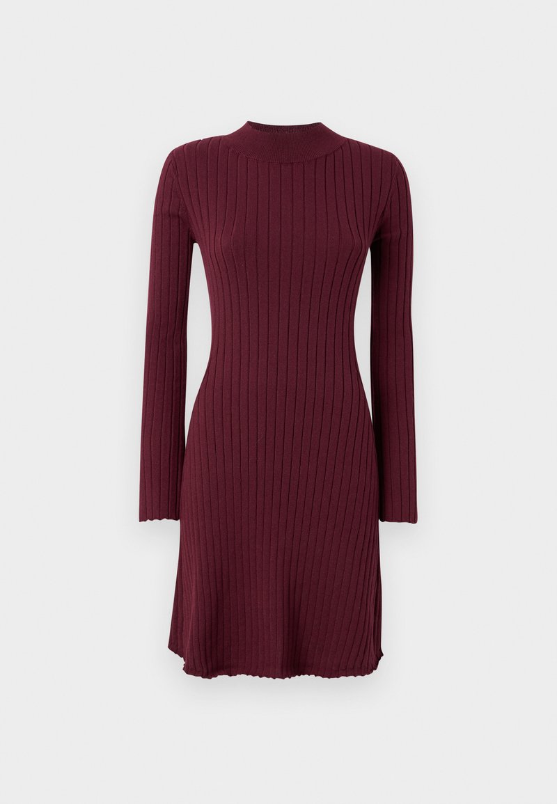 JDY JDYERIKA O NECK SKATER DRESS - Day dress - windsor wine/bordeaux -  Zalando.ie