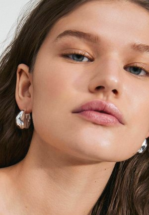 BELIEVE CHUNKY HOOP - Earrings - silver plated